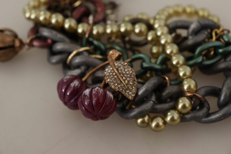 Dolce & Gabbana Sicilian Elegance Gold-Tone Statement Necklace - Image 7