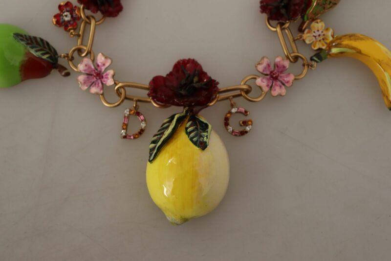 Dolce & Gabbana Chic Gold Statement Sicily Fruit Necklace - Image 5