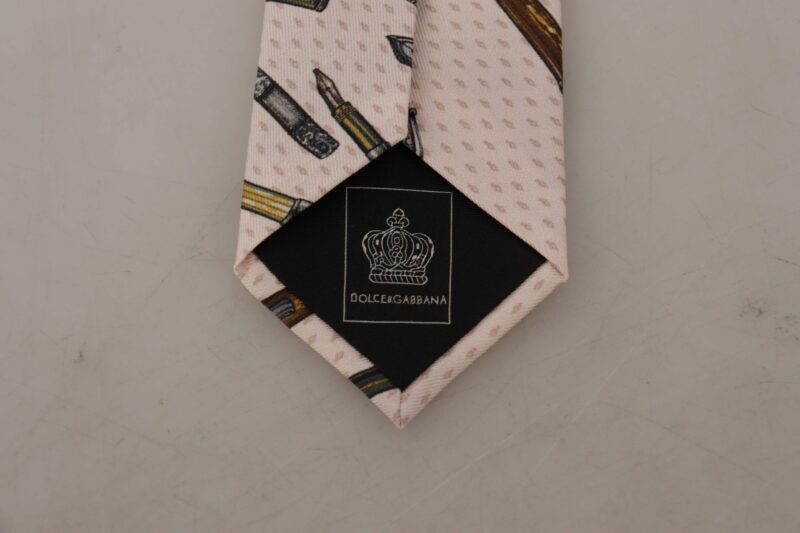 Dolce & Gabbana Elegant Silk Bow Tie for Suave Evenings - Image 4