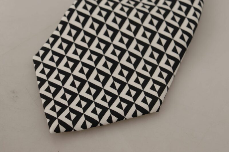 Dolce & Gabbana Elegant Silk Black Tie for the Dapper Gentleman - Image 2