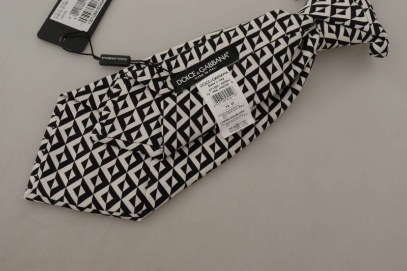 Dolce & Gabbana Elegant Silk Black Tie for the Dapper Gentleman - Image 5