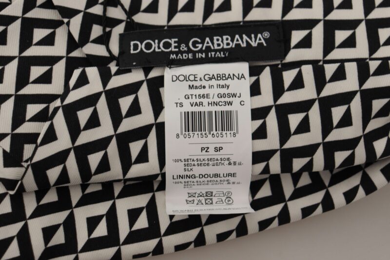 Dolce & Gabbana Elegant Silk Black Tie for the Dapper Gentleman - Image 6