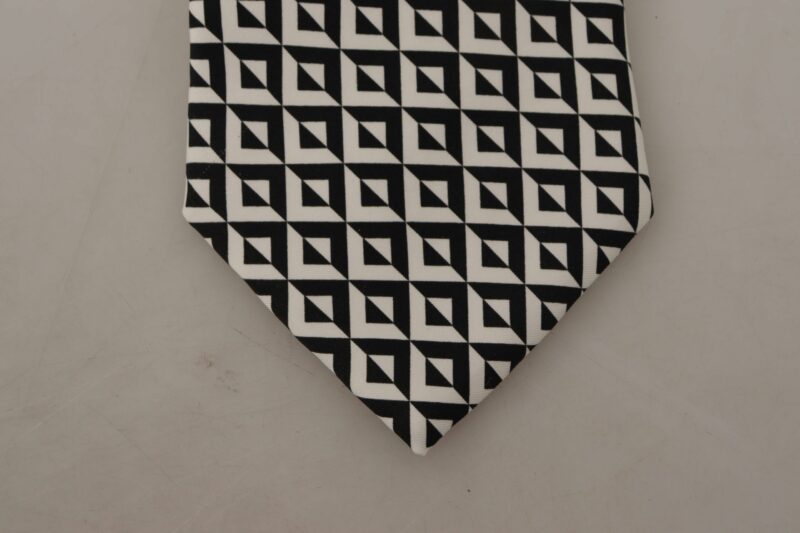 Dolce & Gabbana Elegant Silk Black Tie for the Dapper Gentleman - Image 7