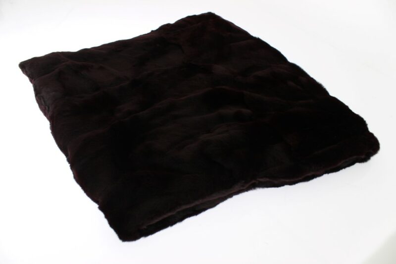 Dolce & Gabbana Exclusive Purple Weasel Fur Hooded Scarf - Image 6