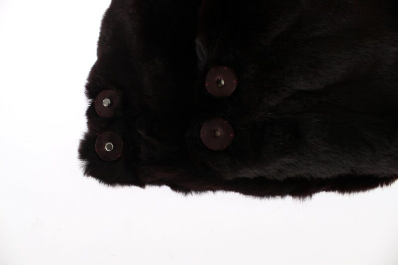 Dolce & Gabbana Exclusive Purple Weasel Fur Hooded Scarf - Image 8
