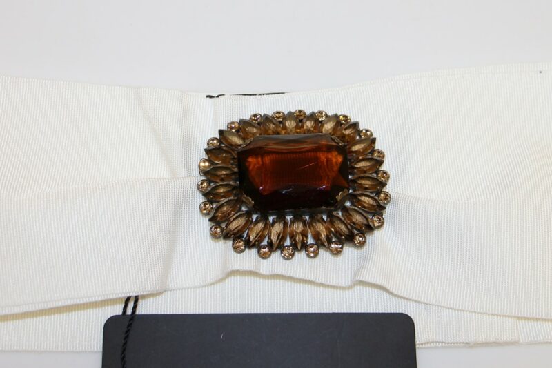 Dolce & Gabbana Embellished Snap Button Waist Belt - Image 3