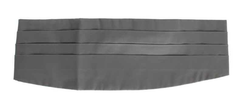 Dolce & Gabbana Elegant Silk Gray Cummerbund - Image 3