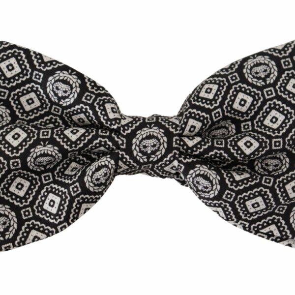 Dolce & Gabbana Elegant Silk Black Bow Tie
