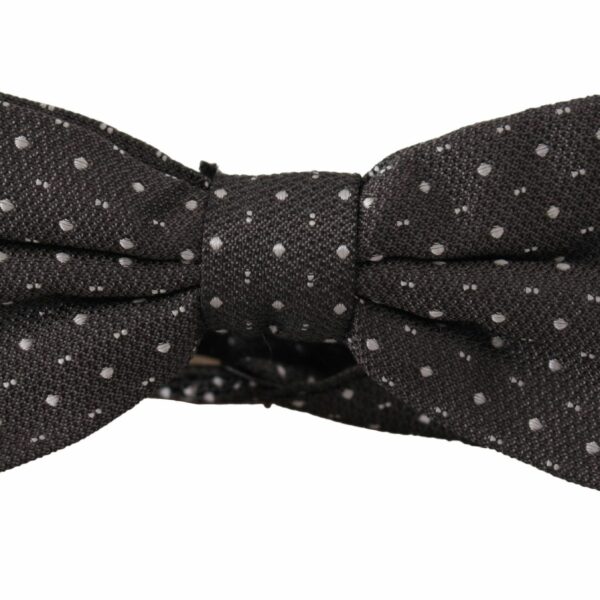 Dolce & Gabbana Elegant Polka Dot Silk Bow Tie