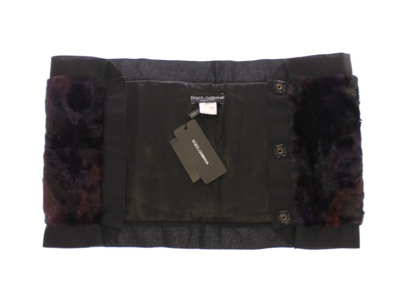 Dolce & Gabbana Exquisite Purple MINK Fur Scarf Wrap - Image 3