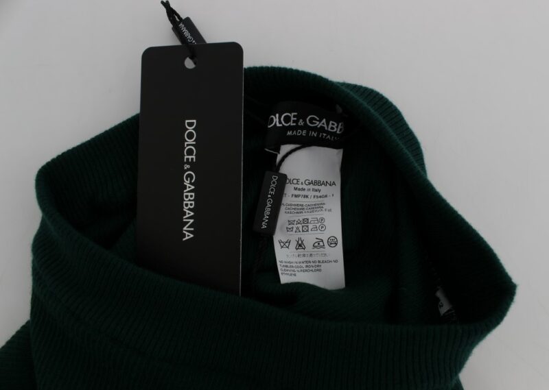 Dolce & Gabbana Emerald Treasure High Waist Cashmere Pants - Image 5