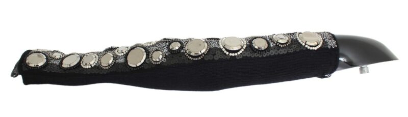 Dolce & Gabbana Sequin-Embellished Cashmere Fingerless Gloves - Image 8
