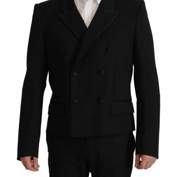 Dolce & Gabbana Elegant Double Breasted Wool Blazer