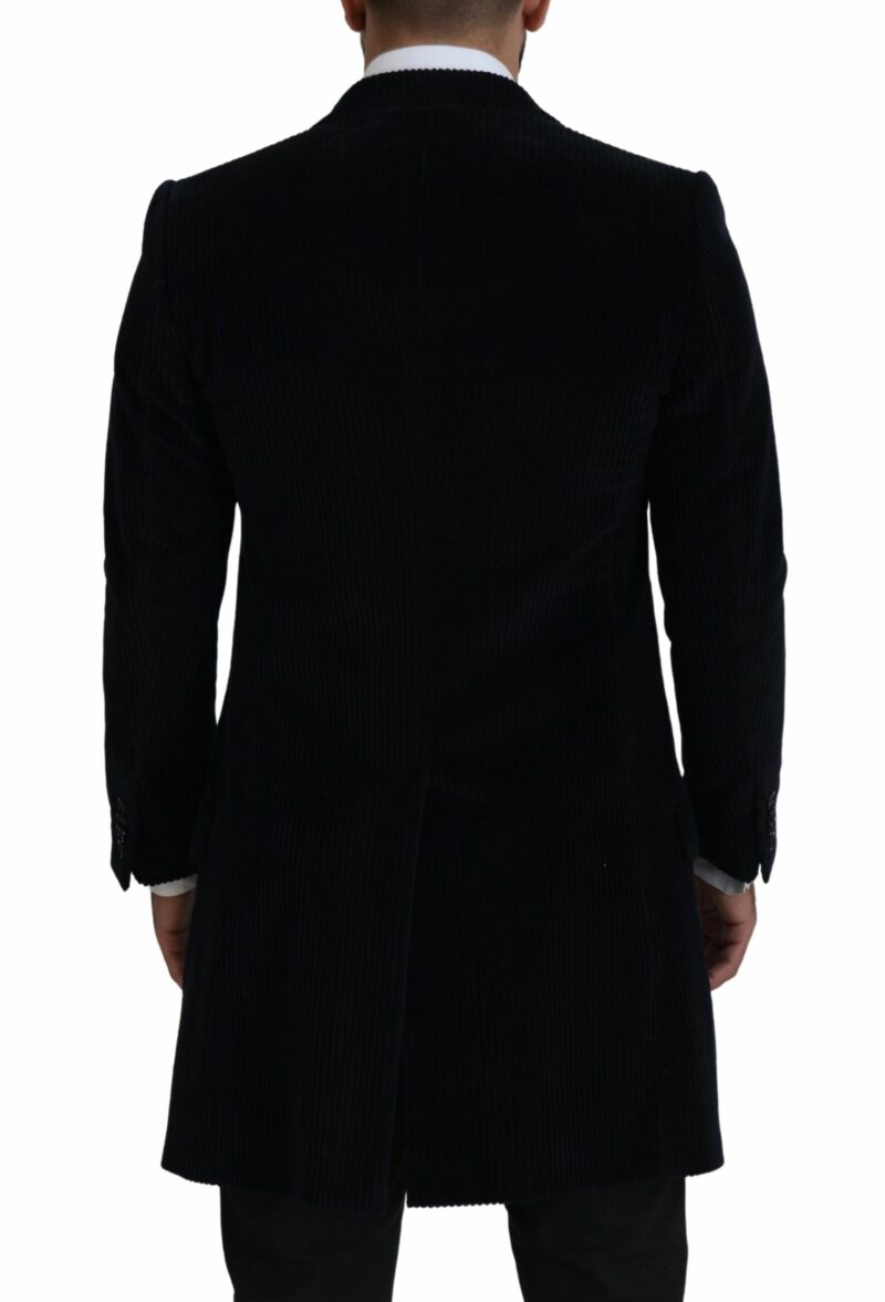 Dolce & Gabbana Elegant Black Cotton Long Cardigan Jacket - Image 6
