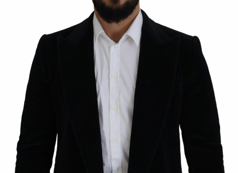 Dolce & Gabbana Elegant Black Cotton Long Cardigan Jacket - Image 5