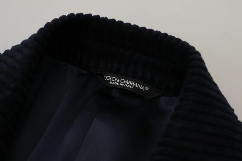 Dolce & Gabbana Elegant Black Cotton Long Cardigan Jacket - Image 8