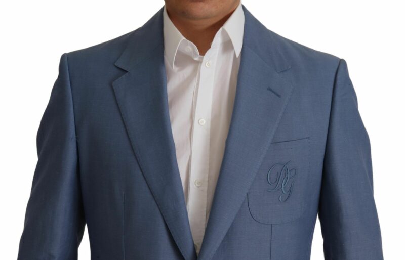 Dolce & Gabbana Elegant Single Breasted Linen Jacket - Image 3