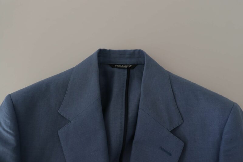 Dolce & Gabbana Elegant Single Breasted Linen Jacket - Image 6