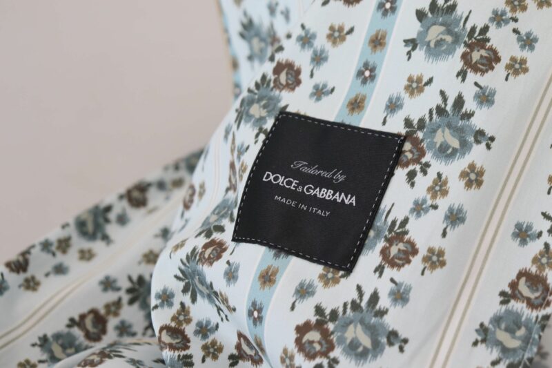 Dolce & Gabbana Elegant Floral Cotton Jacket Robe - Image 8