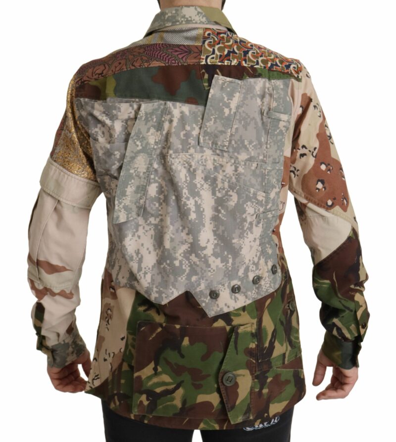 Dolce & Gabbana Patchwork Camouflage Casual Shirt - Image 8