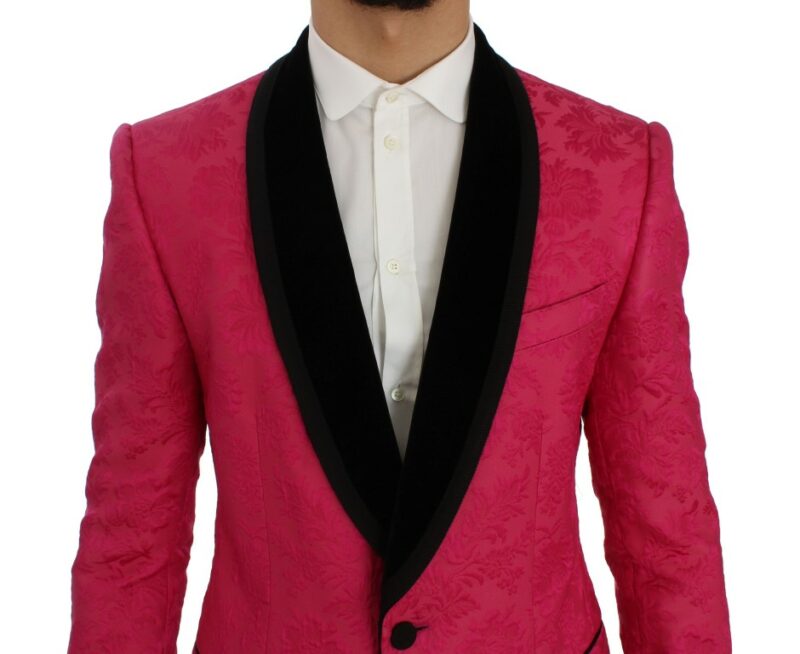 Dolce & Gabbana Floral Brocade Single-Breasted Blazer - Image 4