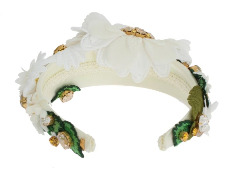 Dolce & Gabbana Sunflower Crystal Luxury Headband - Image 5