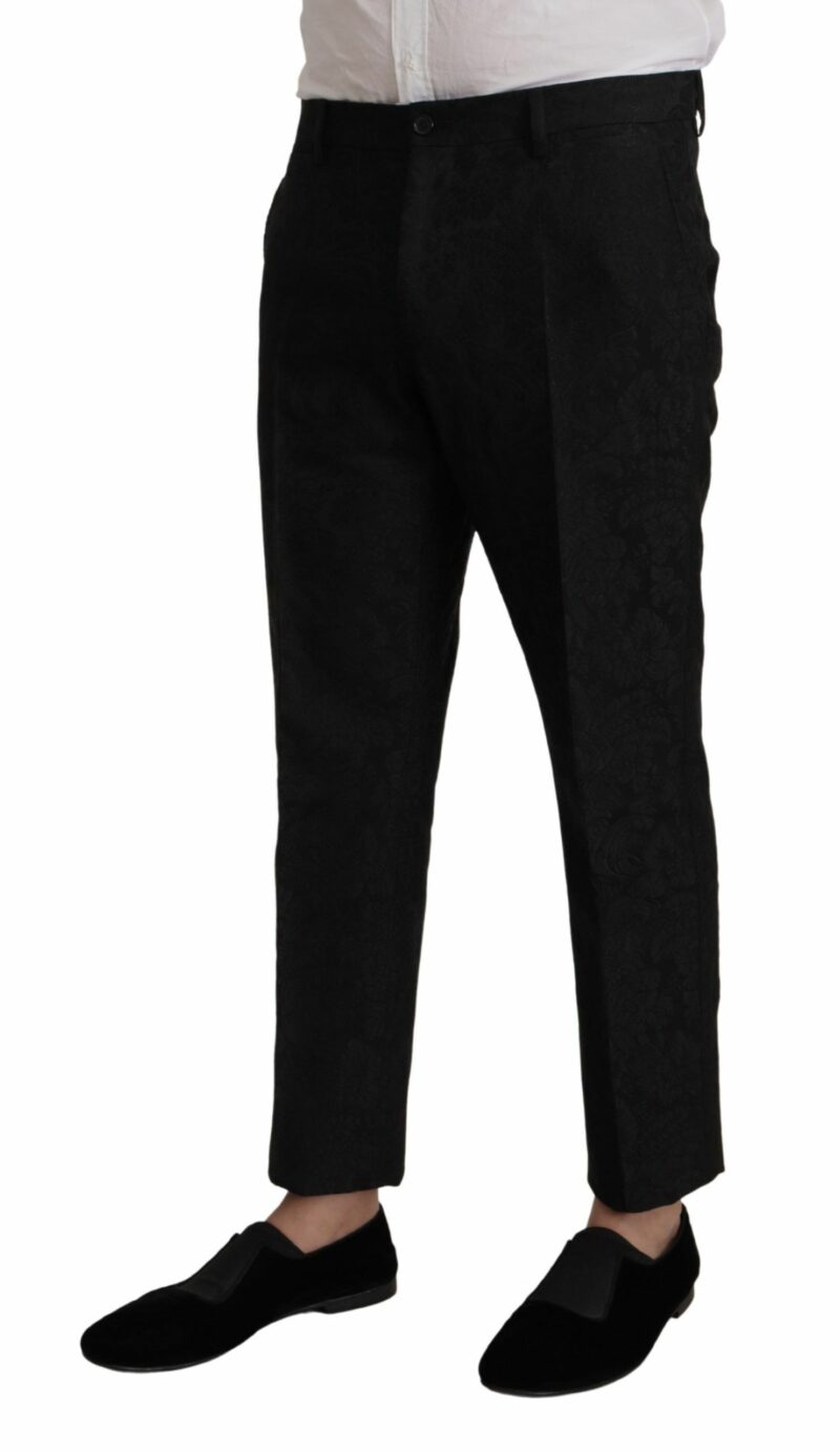 Dolce & Gabbana Elegant Black Two-Piece Martini Suit - Image 7