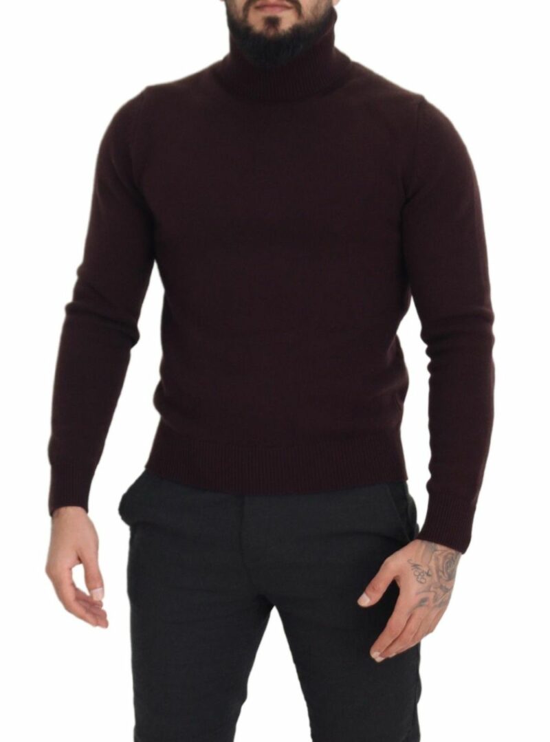 Dolce & Gabbana Elegant Turtleneck Wool Pullover Sweater - Image 4