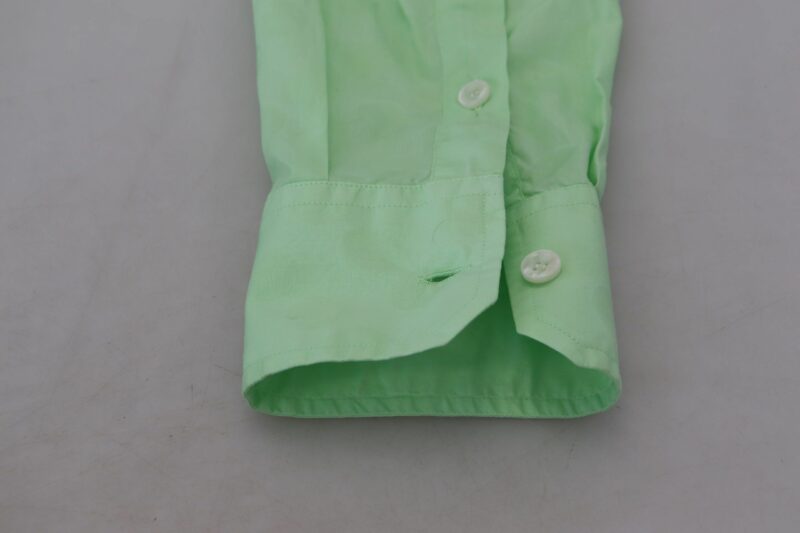 Dolce & Gabbana Mint Green Slim Fit Casual Button-Down Shirt - Image 8