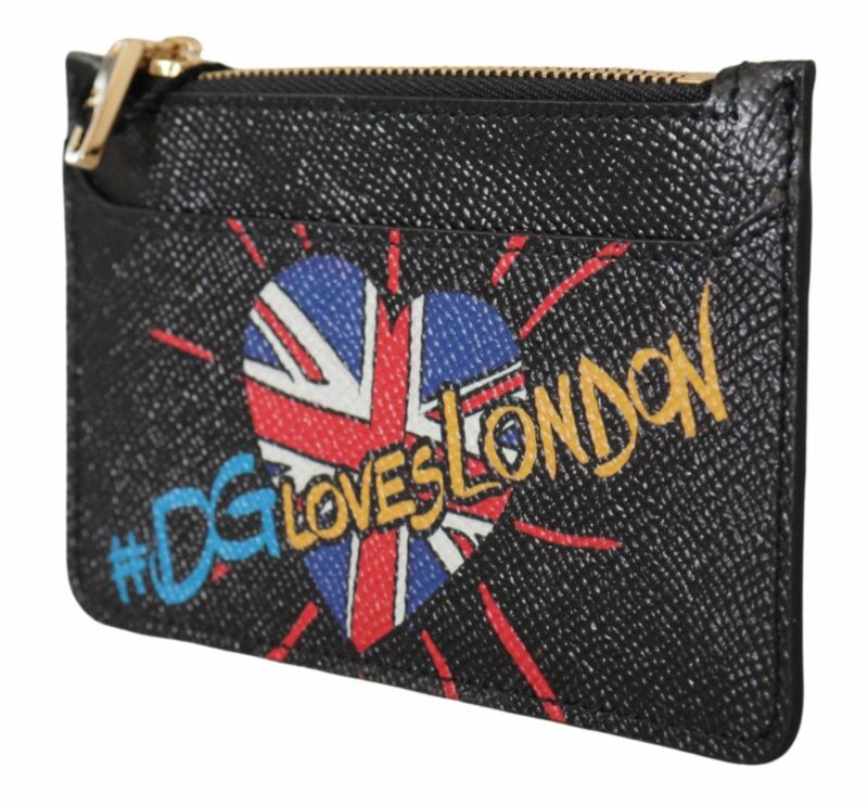 Dolce & Gabbana Elegant Leather Coin Wallet with Zip Closure - Image 4