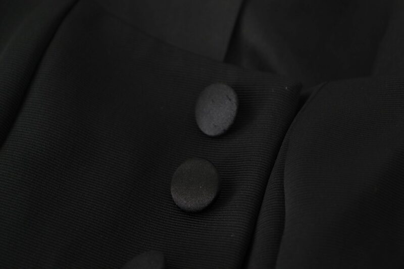 Dolce & Gabbana Sleek Black Snap Jacket with Silk Lining - Image 8
