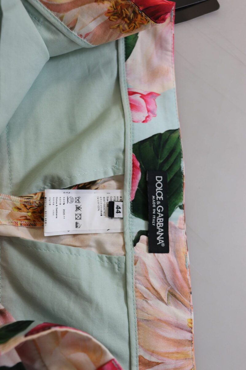 Dolce & Gabbana Exquisite Silk High Waist Pants - Image 6