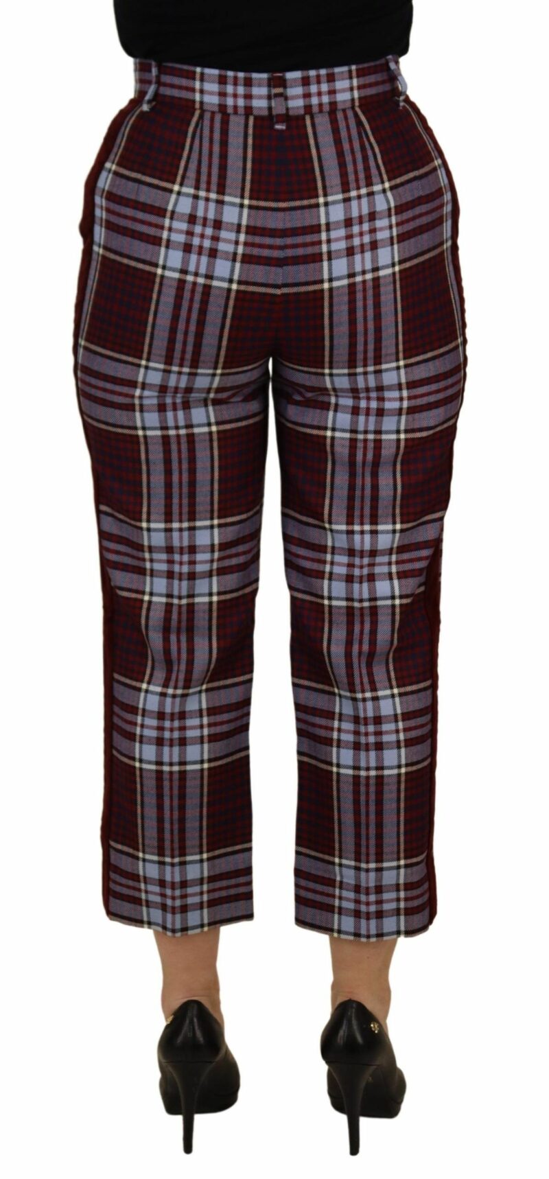 Dolce & Gabbana Elegant High Waist Wool-Blend Trousers - Image 2