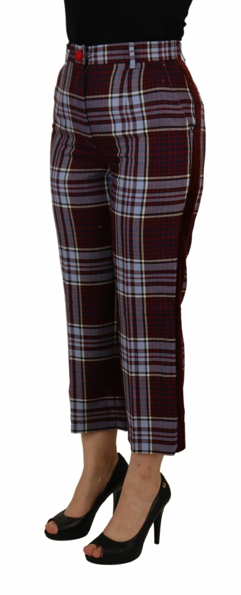Dolce & Gabbana Elegant High Waist Wool-Blend Trousers - Image 3