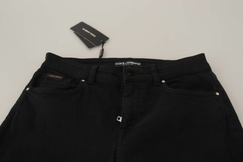 Dolce & Gabbana Sleek Black Cotton Stretch Skinny Jeans - Image 2