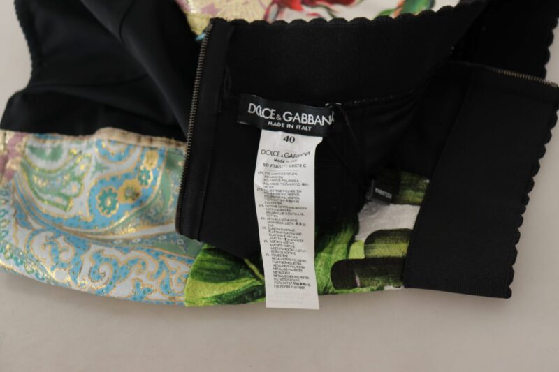 Dolce & Gabbana Multicolor Patchwork High Waist Hot Pants - Image 5