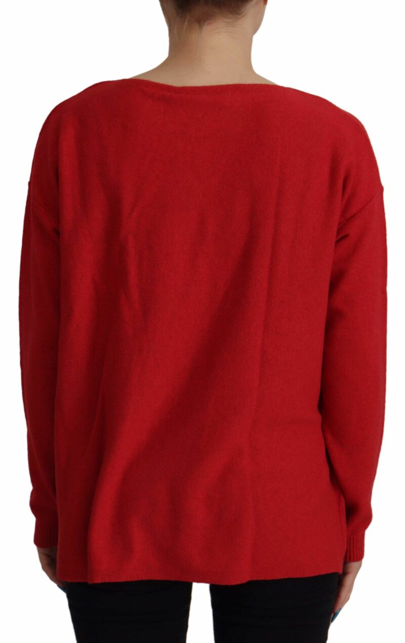 Dolce & Gabbana Elegant Red Wool Blend Knit Sweater - Image 2
