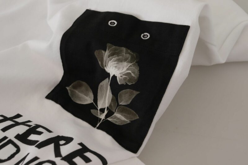 Dolce & Gabbana Elegant Round Neck Slogan Tee - Image 7