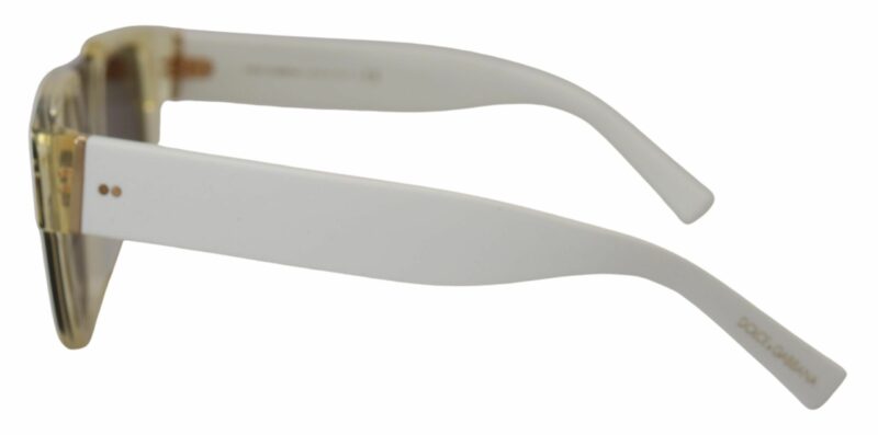 Dolce & Gabbana Elegant White Acetate Sunglasses for Women - Image 3