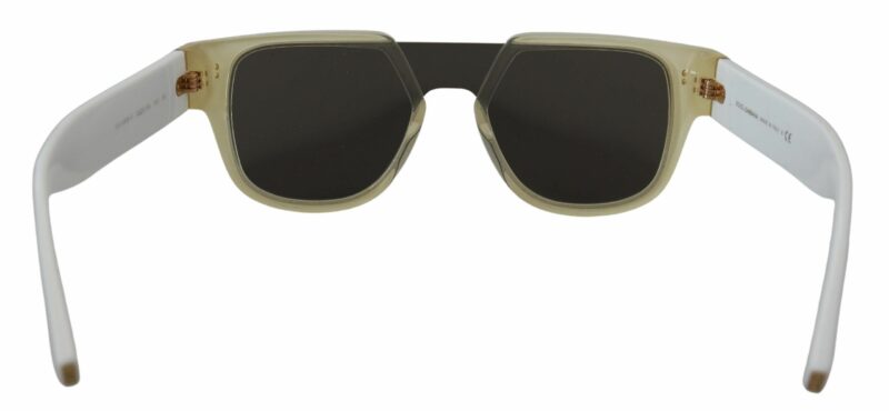 Dolce & Gabbana Elegant White Acetate Sunglasses for Women - Image 4