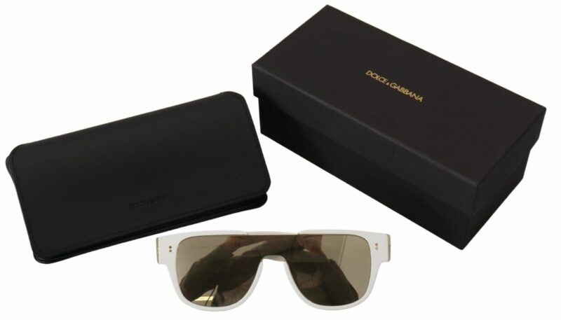Dolce & Gabbana Elegant White Acetate Sunglasses for Women - Image 5