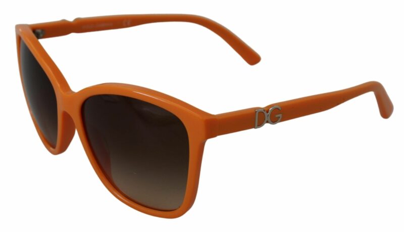 Dolce & Gabbana Chic Orange Round Sunglasses for Women - Image 2