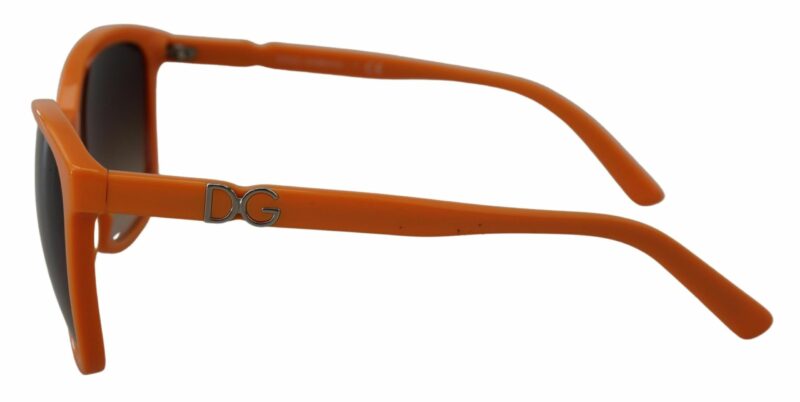 Dolce & Gabbana Chic Orange Round Sunglasses for Women - Image 3