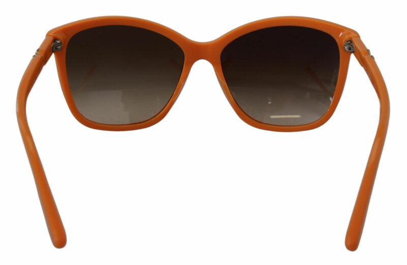 Dolce & Gabbana Chic Orange Round Sunglasses for Women - Image 4