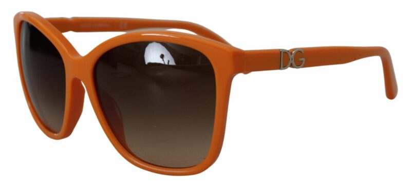 Dolce & Gabbana Chic Orange Round Sunglasses for Women - Image 7