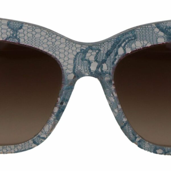 Dolce & Gabbana Elegant Lace-Trimmed Gradient Sunglasses