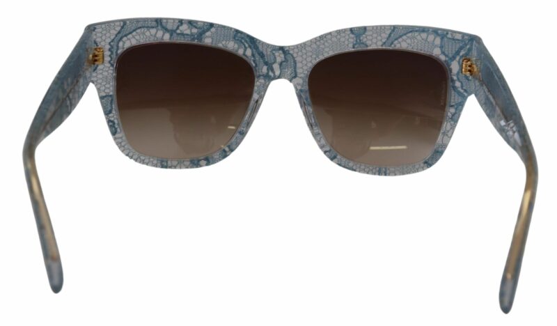 Dolce & Gabbana Elegant Lace-Trimmed Gradient Sunglasses - Image 2