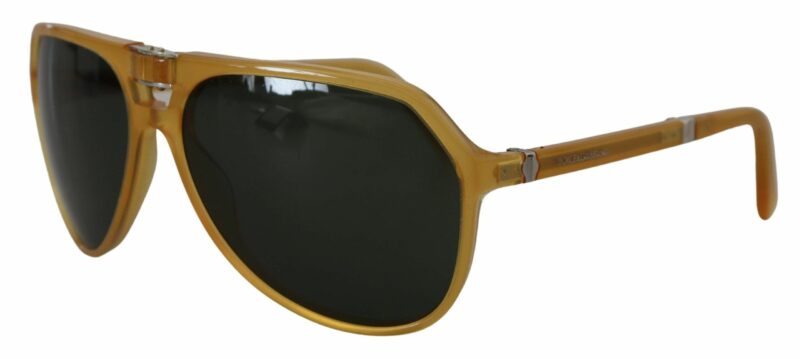 Dolce & Gabbana Chic Yellow Aviator Acetate Sunglasses - Image 2
