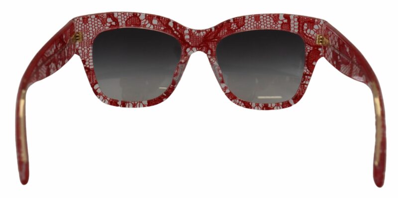 Dolce & Gabbana Sicilian Lace Accented Designer Sunglasses - Image 3