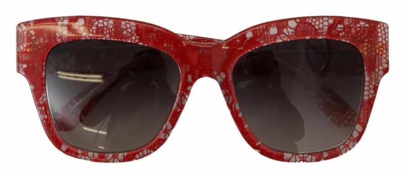 Dolce & Gabbana Sicilian Lace Accented Designer Sunglasses - Image 5